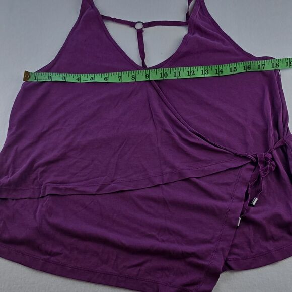 Free People Magenta Purple Wrap‎ Tie Top Small - Picture 9 of 10
